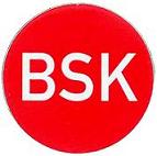 Gravurschild BSK, selbstkl., d=40mm