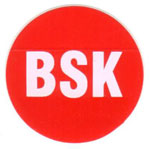 , Etikett BSK d=40 mm, Brandschutzklappe