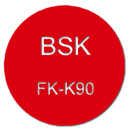 , Gravurschild BSK FK-K90, selbstkl., d=30mm, Gravurschilder