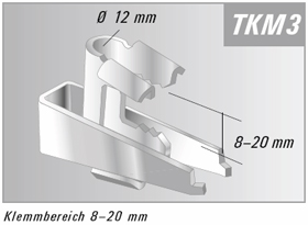 , Trägerklammer TKM Kroko 3